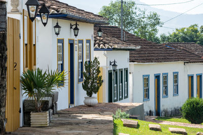 Entrance of building