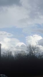 Scenic view of landscape against cloudy sky