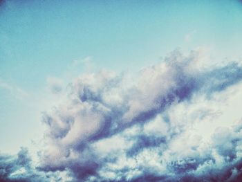 Low angle view of clouds in sky