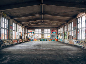 Interior of abandoned building