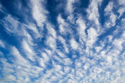 Low angle view of cloudy sky