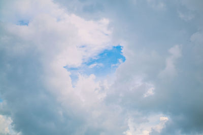 Low angle view of clouds in sky