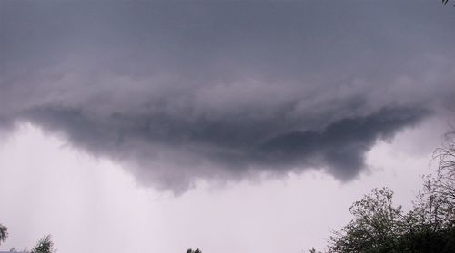 Low angle view of storm clouds in sky