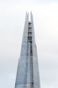 Low angle view of modern building against sky