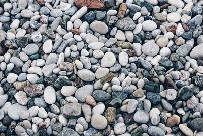 Full frame shot of pebbles