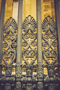 Close-up of ornate sculpture