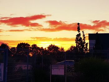 View of sky at sunset