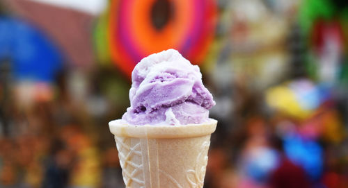 Close-up of ice cream