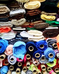 Full frame shot of market stall