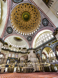 Low angle view of ceiling of building