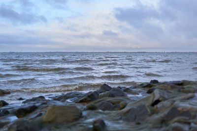 Scenic view of sea against sky