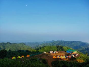 Camping on the top of hill at bandarban