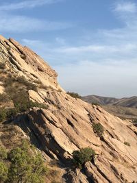 Scenic view of mountain against sky