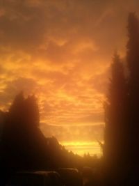 Scenic view of sky at sunset