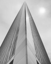 Low angle view of modern building against sky