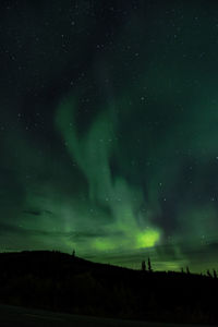 Scenic view of sky at night