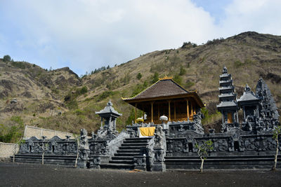 Pasar agung temple at mount batur, bali