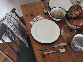 Close-up of food on table