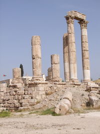 Old ruins against clear sky