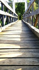 Wooden footbridge