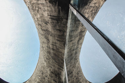 Low angle view of bridge against sky