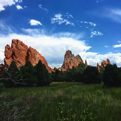 Scenic view of landscape against sky