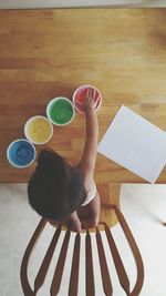 Close-up of woman standing in pond