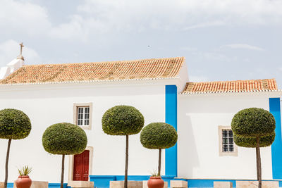 Low angle view of building against sky