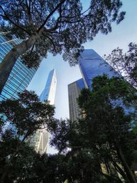 Low angle view of buildings against sky