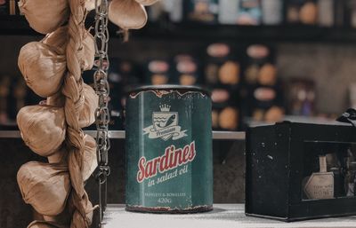 Close-up of fish for sale at market