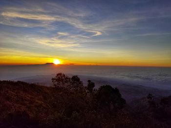 Scenic view of sunset