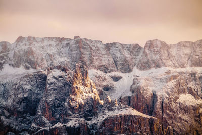 View of rock formations