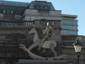 Low angle view of statue