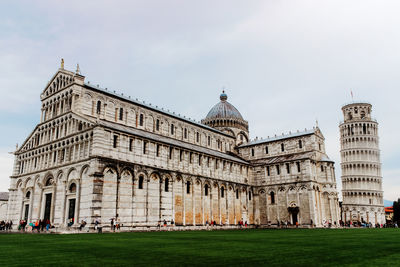 View of historic building against sky in city