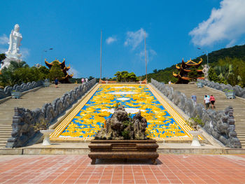 Panoramic view of a temple