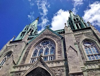 Low angle view of church against sky