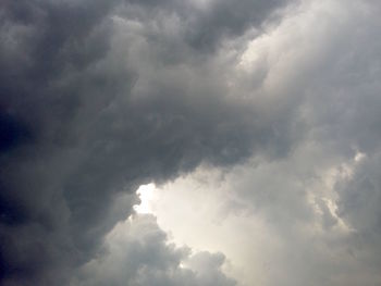 Low angle view of cloudy sky