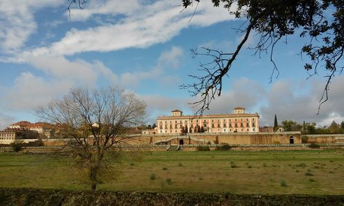 View of historical building against cloudy sky