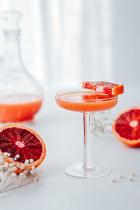 Close-up of drink on table