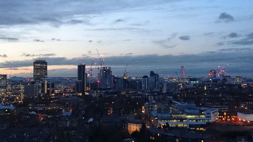 Cityscape at dusk