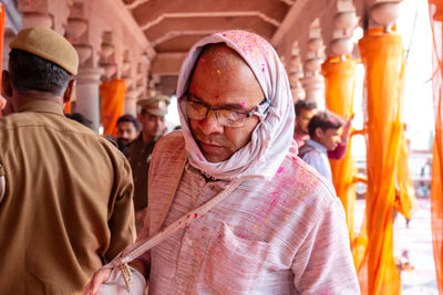 Group of people at temple