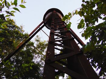 Low angle view of built structure against clear sky