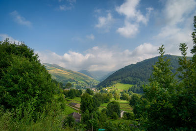 Scenic view of landscape against sky