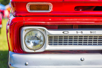 Close-up of vintage car