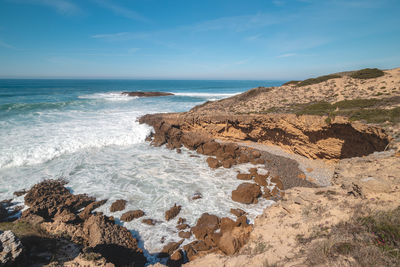 Scenic view of sea against sky