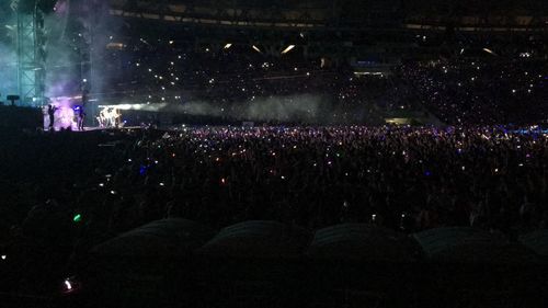 Crowd at music concert