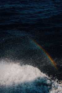 Rainbow over sea