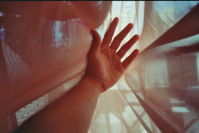 Close-up of woman hand with tattoo