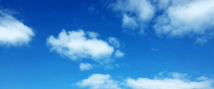 Low angle view of cloudy sky