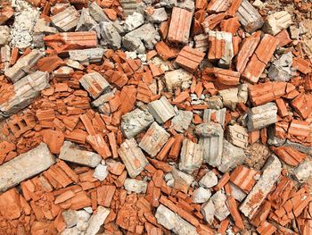 Full frame shot of rubble